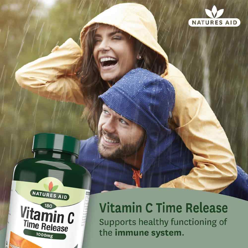 Natures Aid Time Release Vitamin C 1000mg