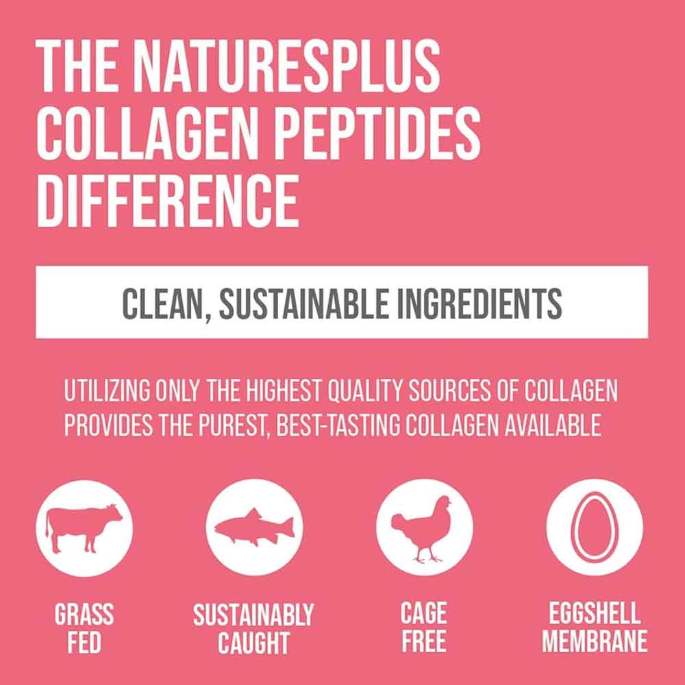 Natures Plus Collagen Peptides Berry Lemonade 322g