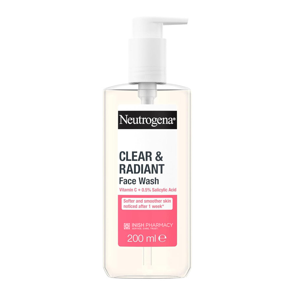 Neutrogena Refreshingly Clear Facial Wash 200ml – gently cleanses and refreshes skin