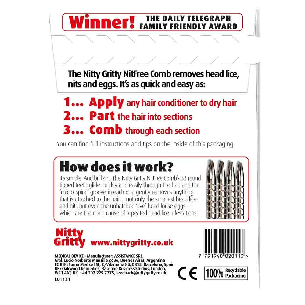 Nitty Gritty Nitfree Comb
