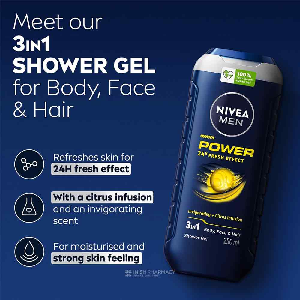 Nivea Men Shower Gel Power 500ml