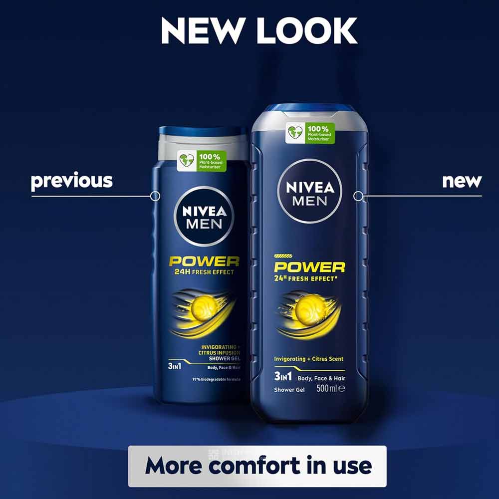 Nivea Men Shower Gel Power 500ml