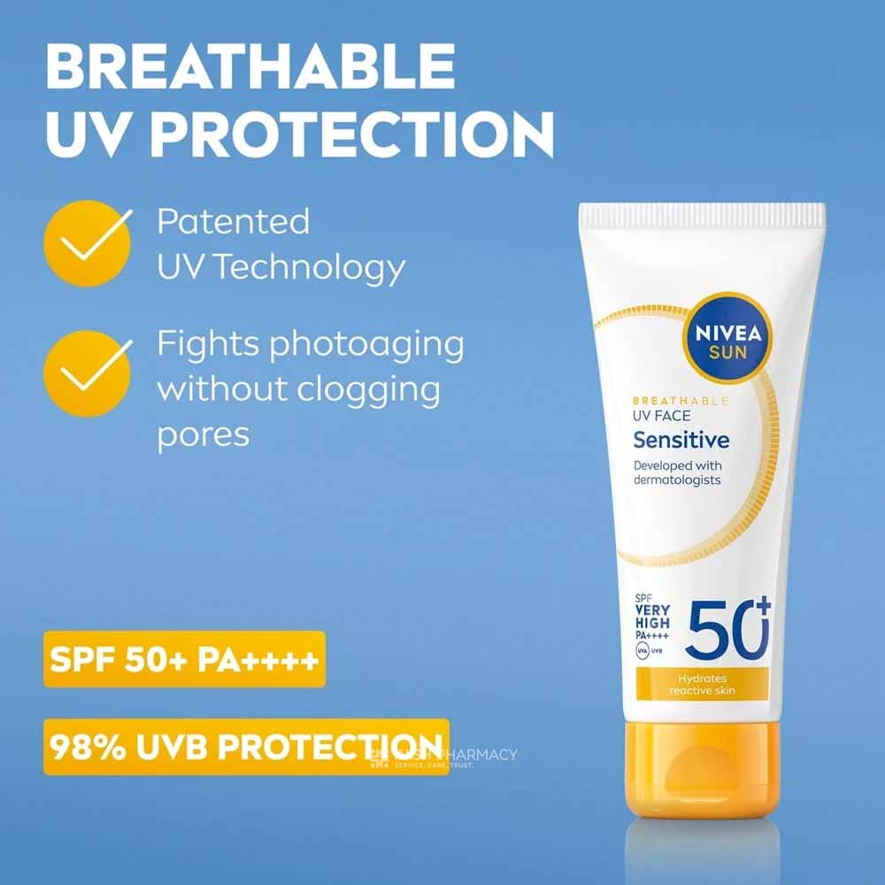 Nivea Sun UV Face Sensitive Cream SPF50 40ml