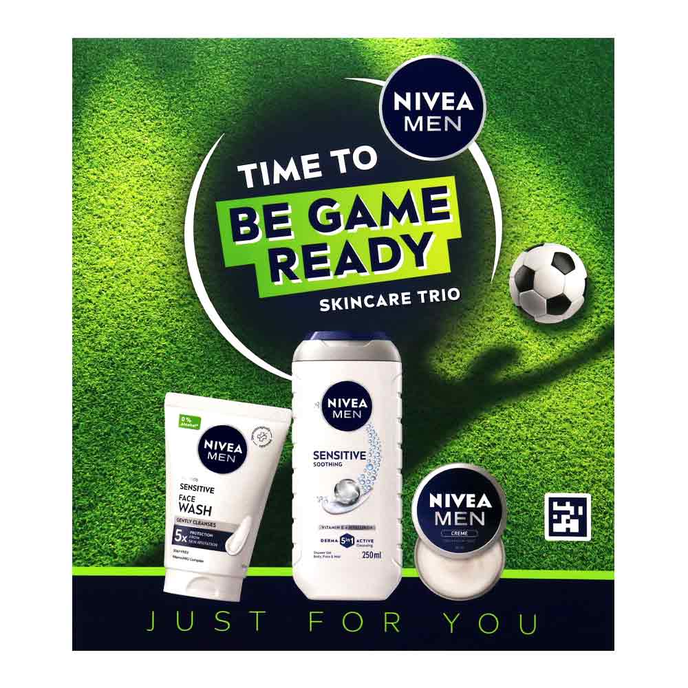 Nivea Time To Be Game Ready 3 Piece Giftset