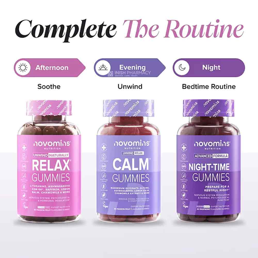 Novomins Nutrition Relax Gummies 60 Pack