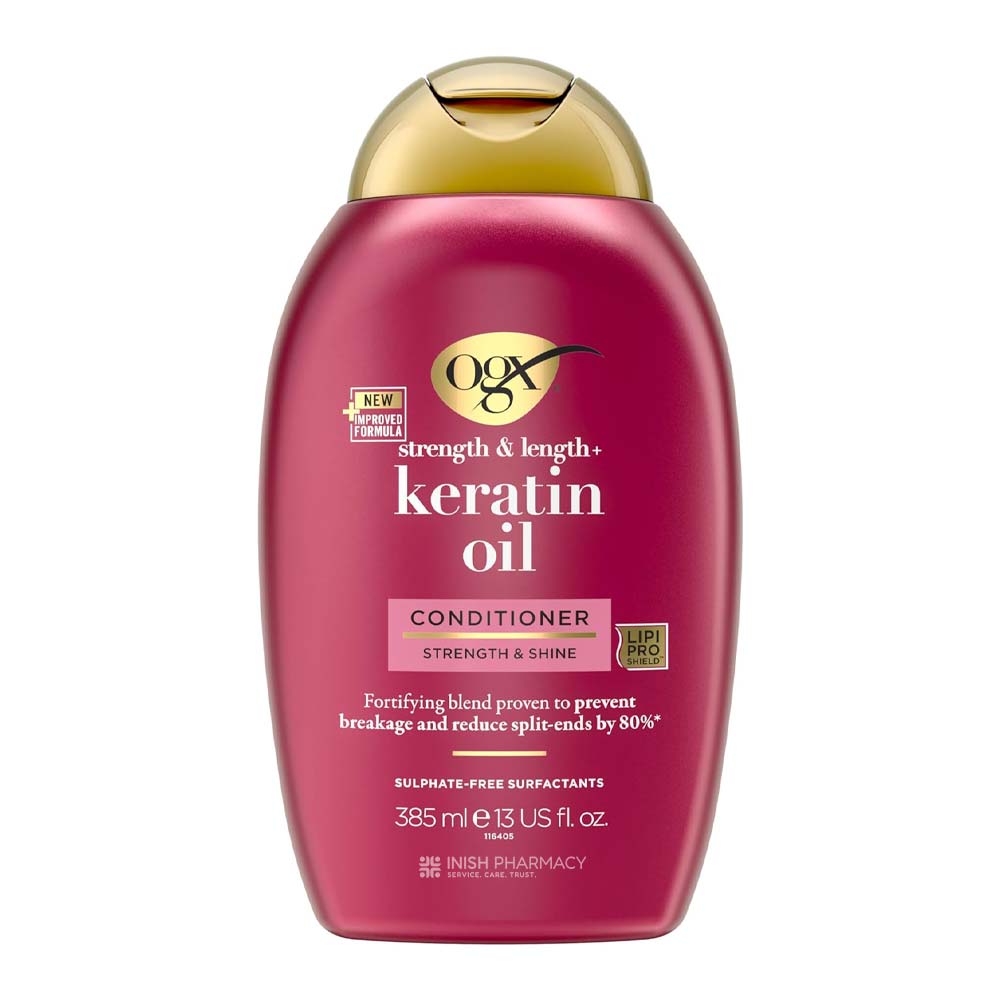 OGX Keratin Oil Conditioner 385ml – with keratin to smooth, strengthen and repair hair