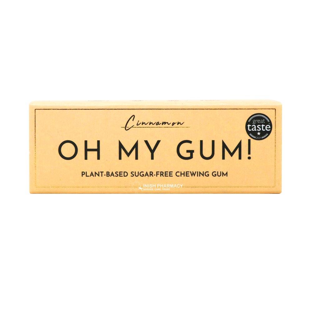 Oh My Gum! Cinnamon Flavoured Plant Based Chewing Gum 10 Pieces