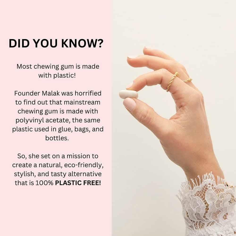 Oh My Gum! Mint Flavoured Plant Based Chewing Gum 10 Pieces