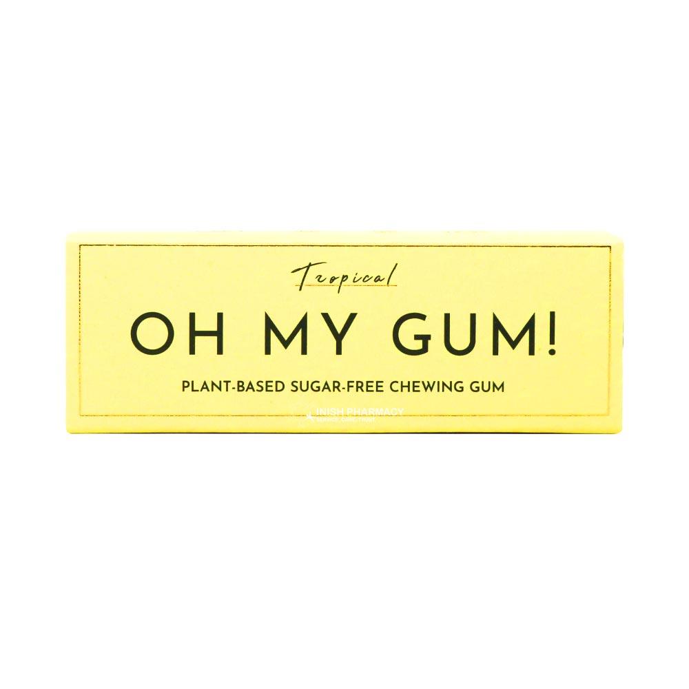 Oh My Gum! Tropical Flavoured Plant Based Chewing Gum 10 Pieces