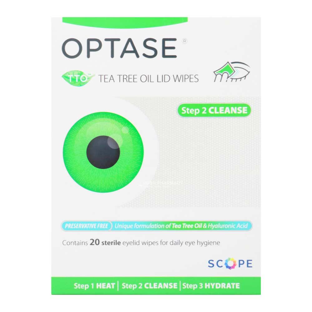 Optase TTO Lid Wipes 20 Pack