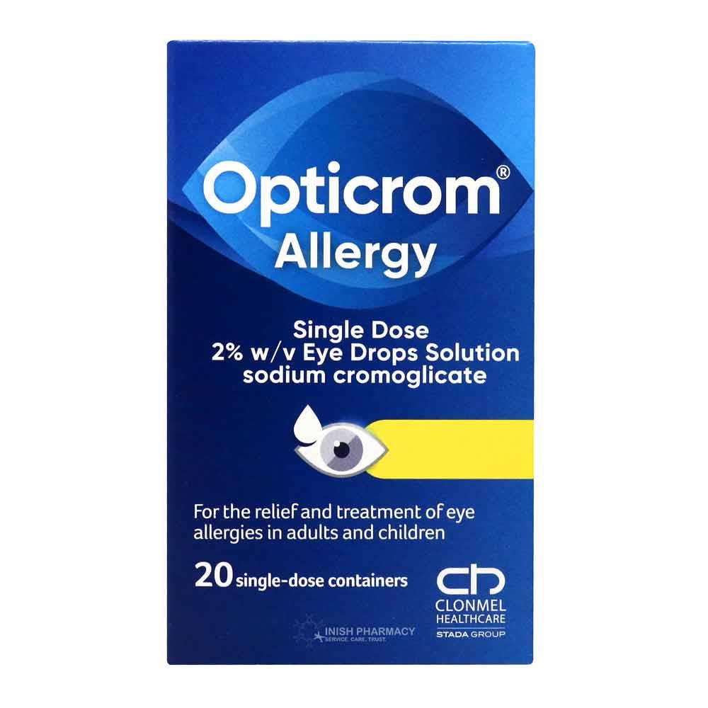 Opticrom Allergy Single Dose 2% Eye Drops 20 Pack
