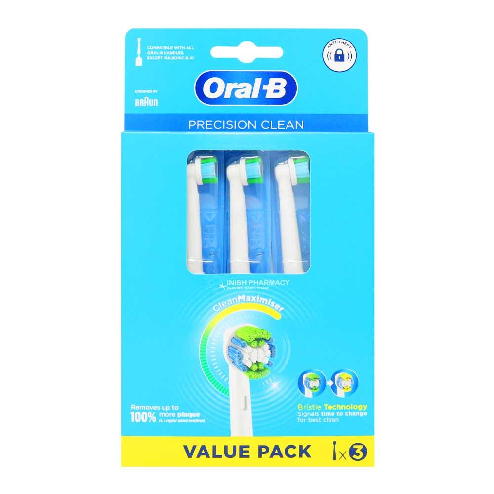 Oral B Precision Clean Brush Heads 3 Pack