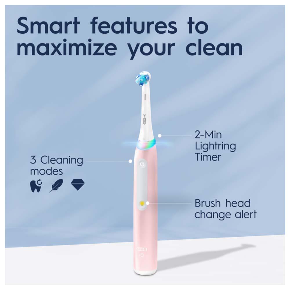 Oral-B iO3 Blush Pink Electric Toothbrush +Travel Case
