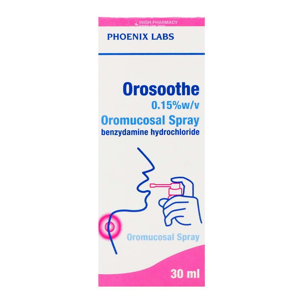 Orosoothe Benzydamine Sore Throat Spray 30ml