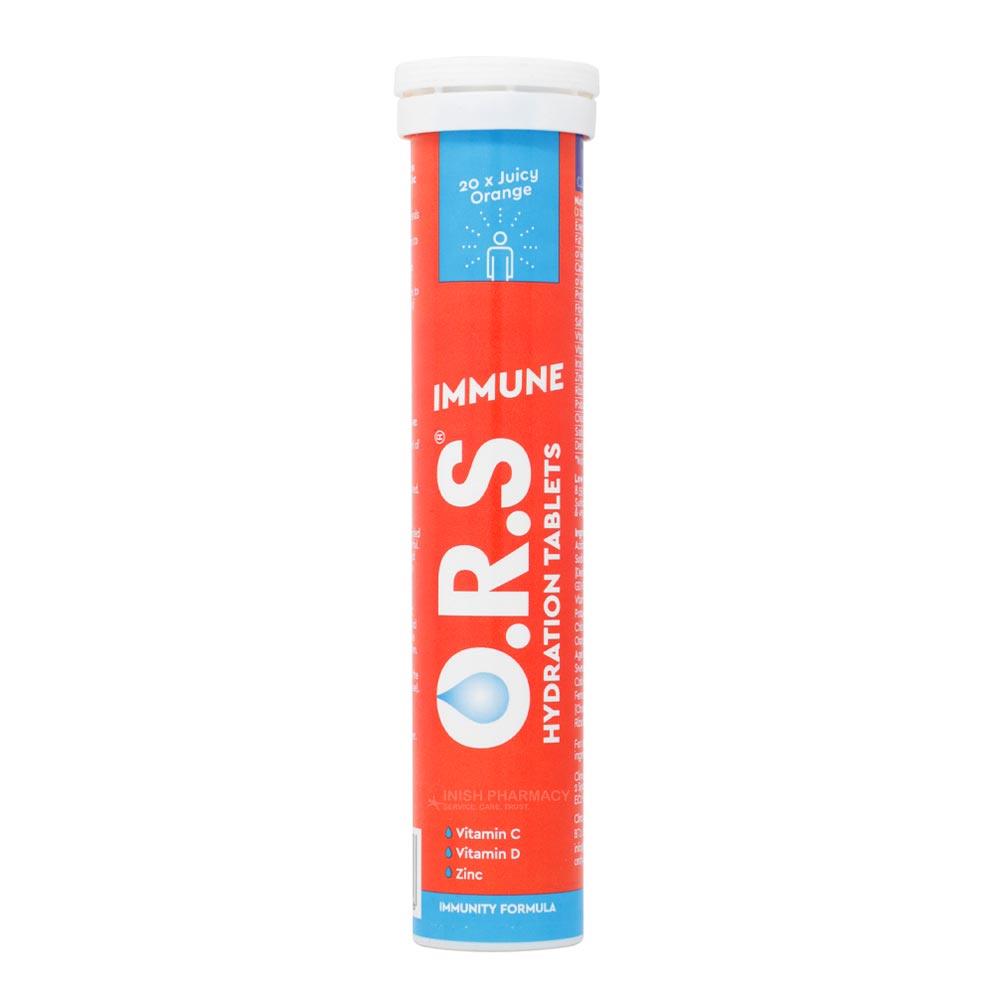 O.R.S. Immune Hydration Tablets Orange - 20 Pack