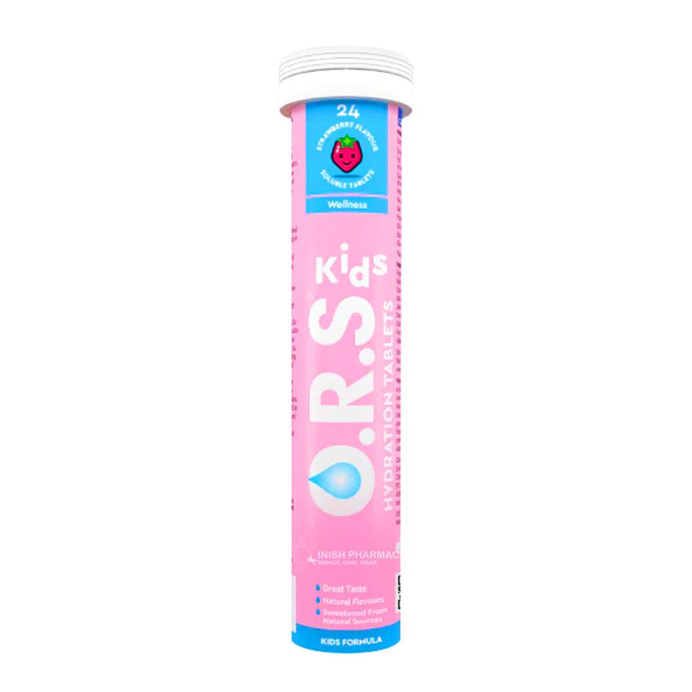 O.R.S. Kids Hydration Tablets Strawberry Flavour 24 Pack