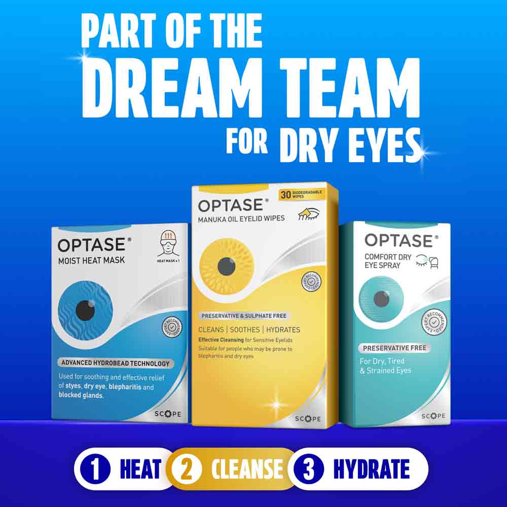 Optase Manuka Oil Eyelid Wipes 30 Pack