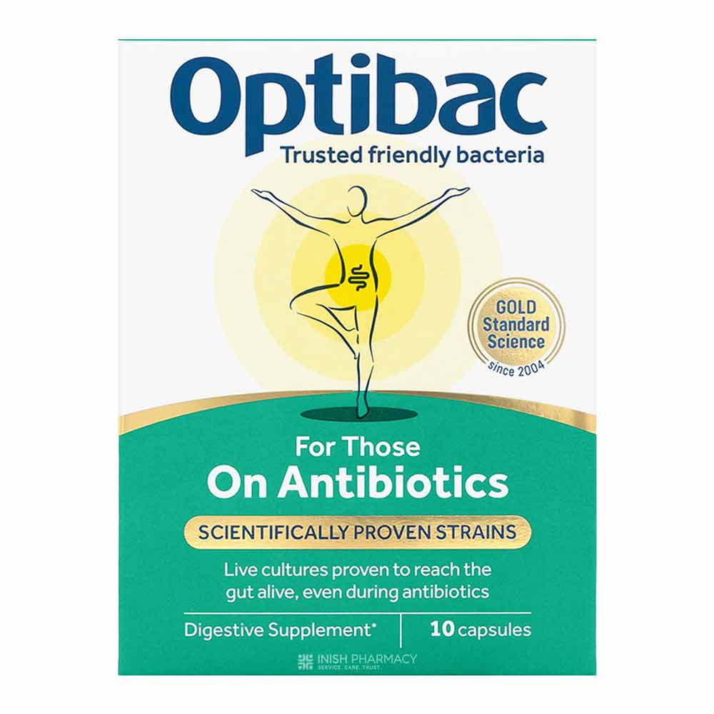 OptiBac Probiotics For Those On Antibiotics 10 Capsules