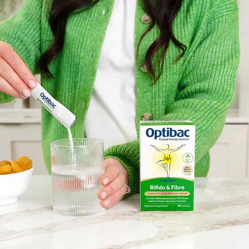 Optibac Probiotics 25 Billion Bifidobacteria & Fibre 10 Sachets