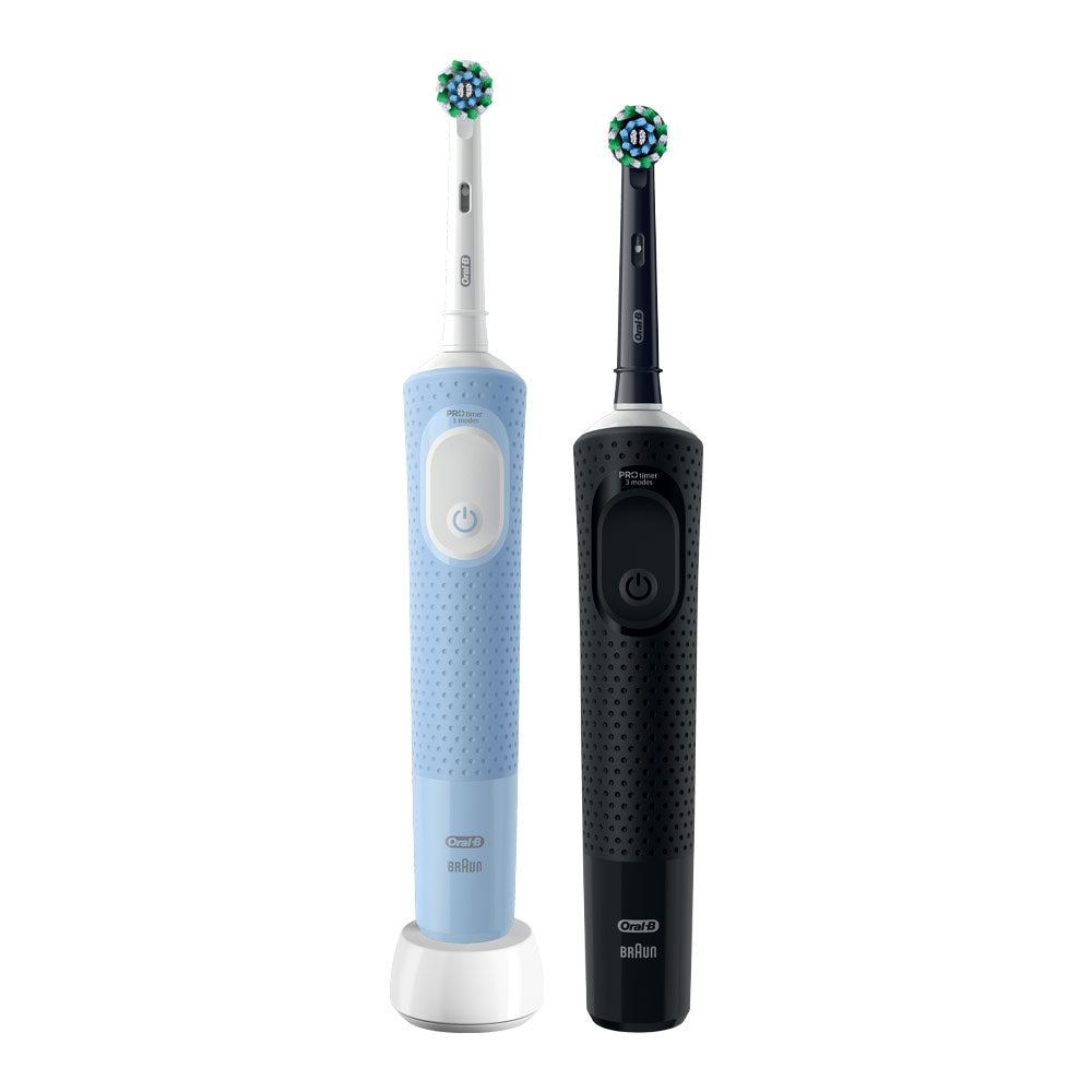 Oral-B PRO Vitality Blue & Black Electric Brush Duo Pack