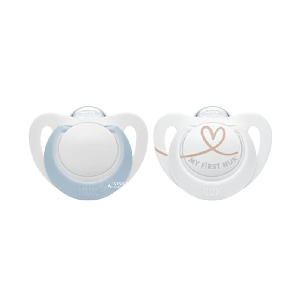 NUK Star Latex Soother Twin Pack 0-6Months