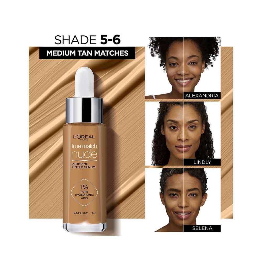 L'Oreal True Match Nude Plumping Tinted Serum 7-8 Tan-Deep