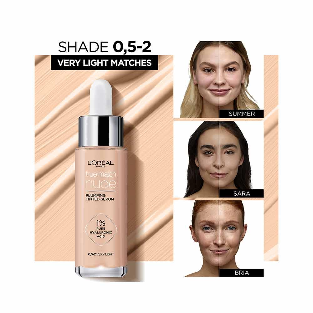 L'Oreal True Match Nude Plumping Tinted Serum 7-8 Tan-Deep