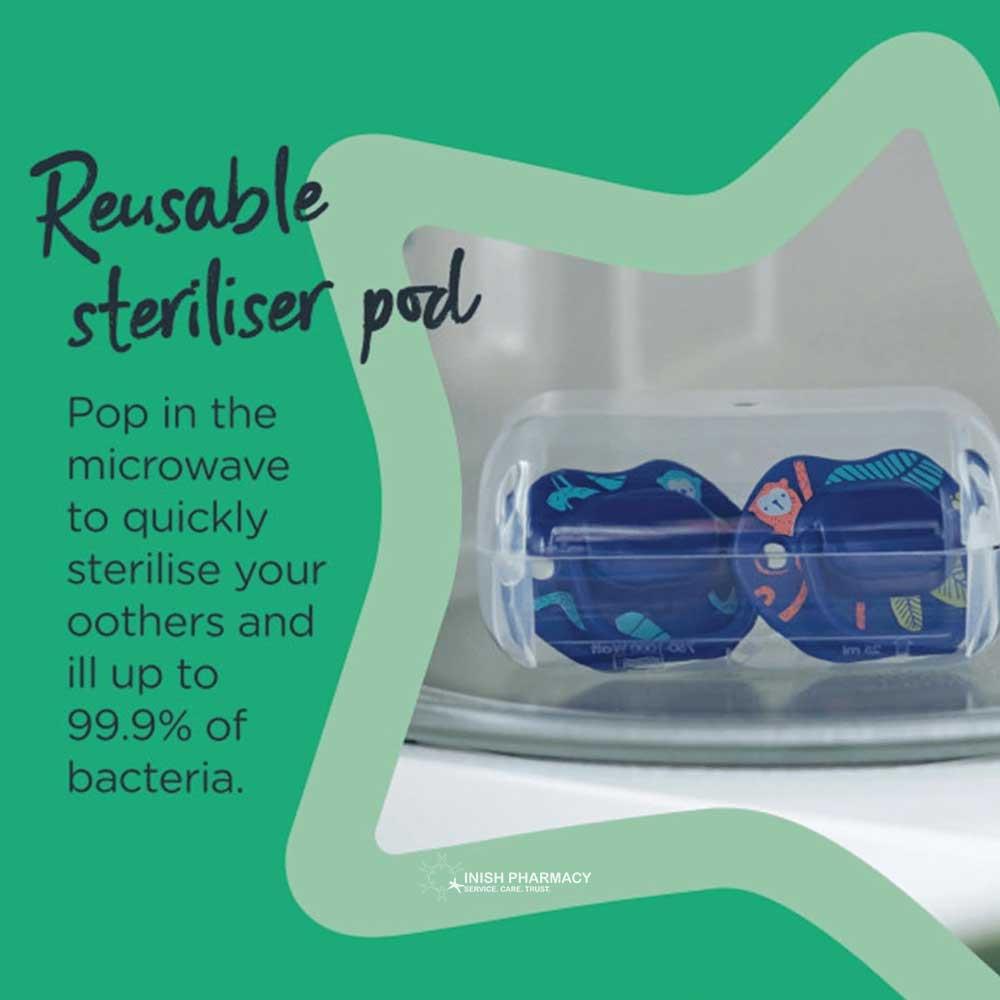 Tommee Tippee Closer To Nature Moda Orthodontic Silicone Soothers 0-6m 2 Pack