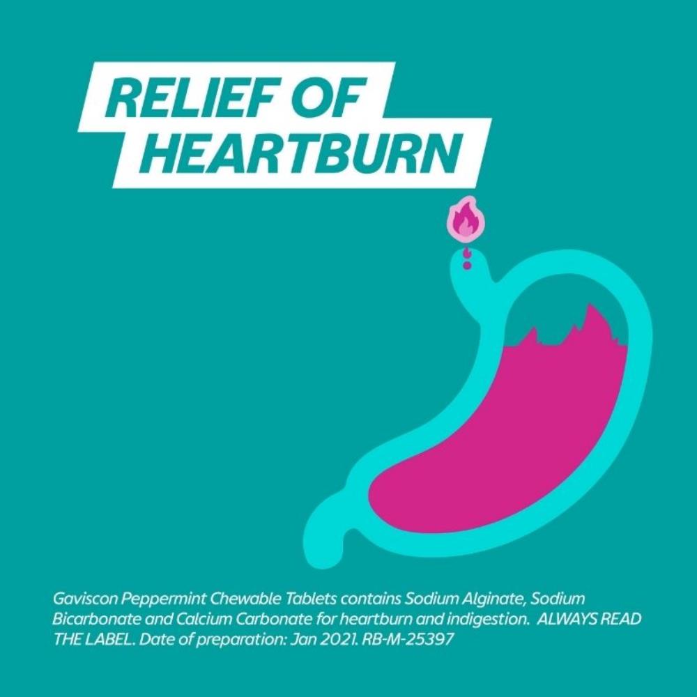 Gaviscon Chewable Tablet Peppermint