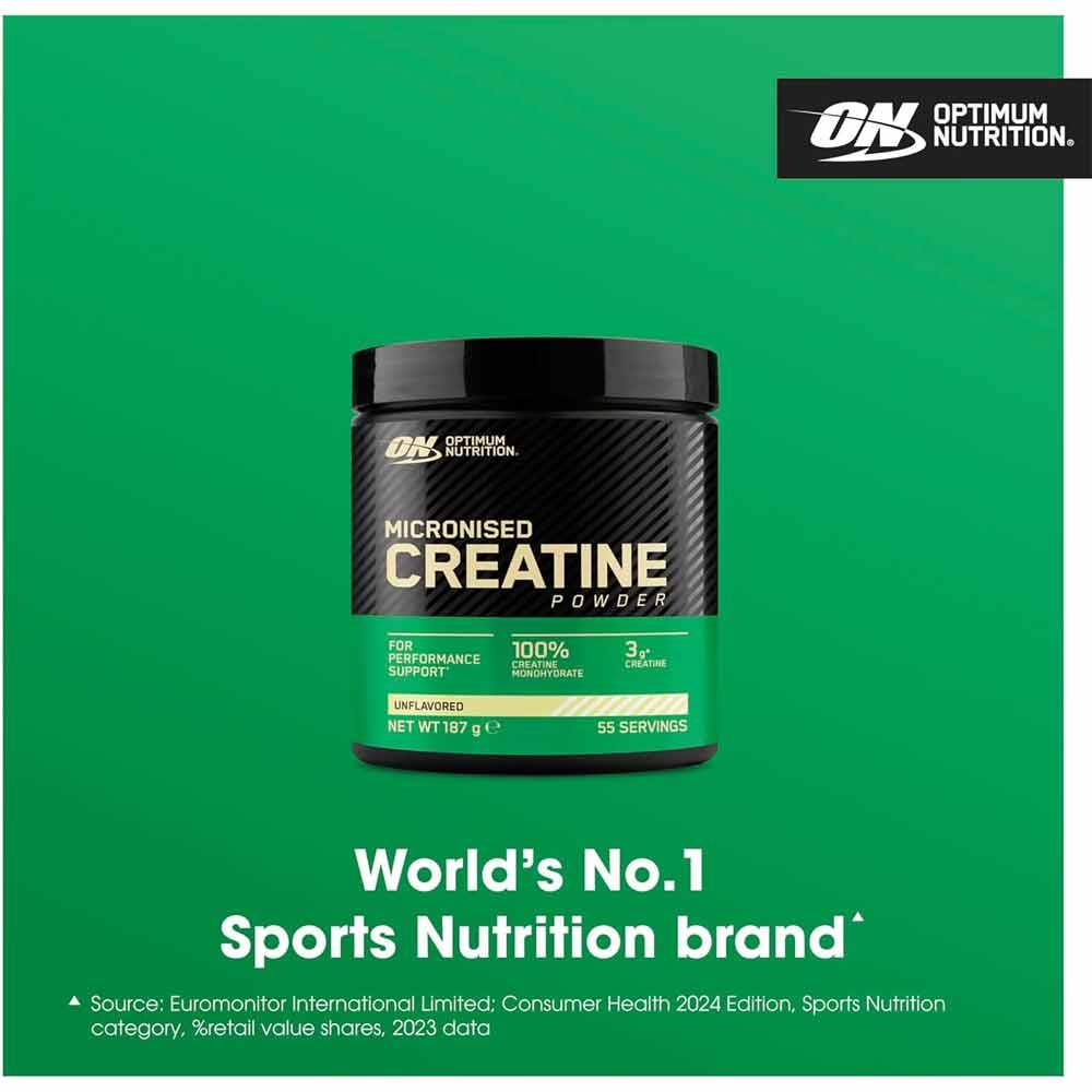 Optimum Nutrition Micronised Creatine Powder 55 Servings 187g