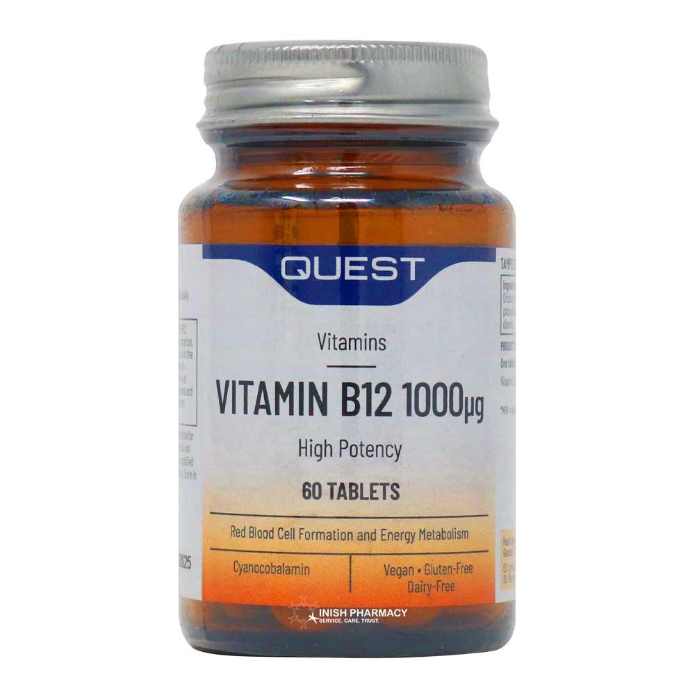 Quest Vitamin B12 1000mcg Tablets