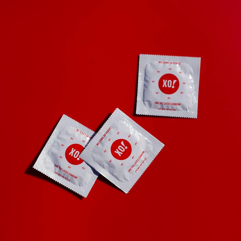 XO! Condoms High Sensation Ribbed & Dotted Condoms