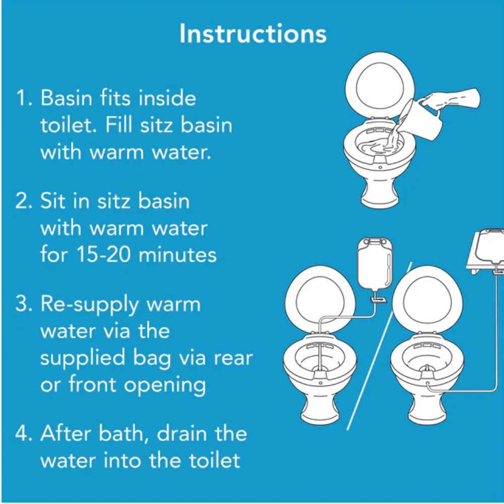 Carex Sitz Bath Fits All Standard Toilets