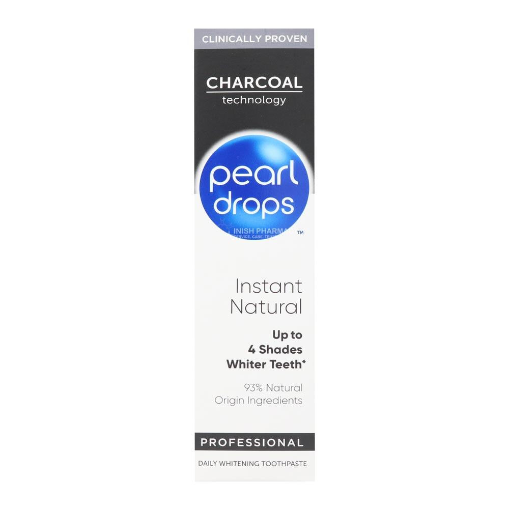 Pearl Drops Lasting Finish Professional Charcoal Daily Whitening Toothpaste 75ml