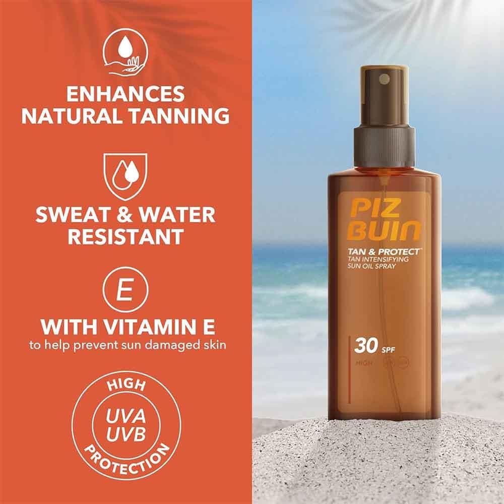 Piz Buin Tan & Protect Sun Oil Spray SPF30 150ml
