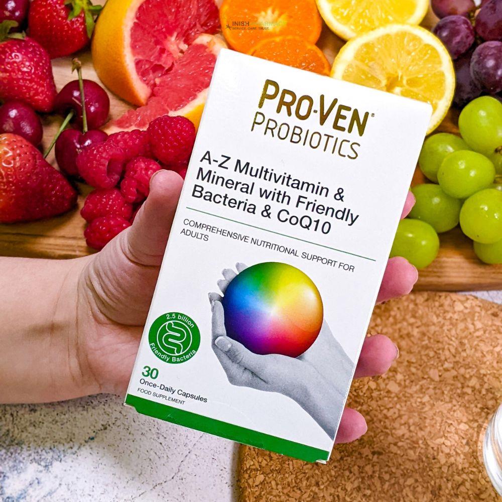 Pro-Ven Biotics A-Z Multivitamin with Acidophilus & Bifidus & CoQ10 30 Capsules