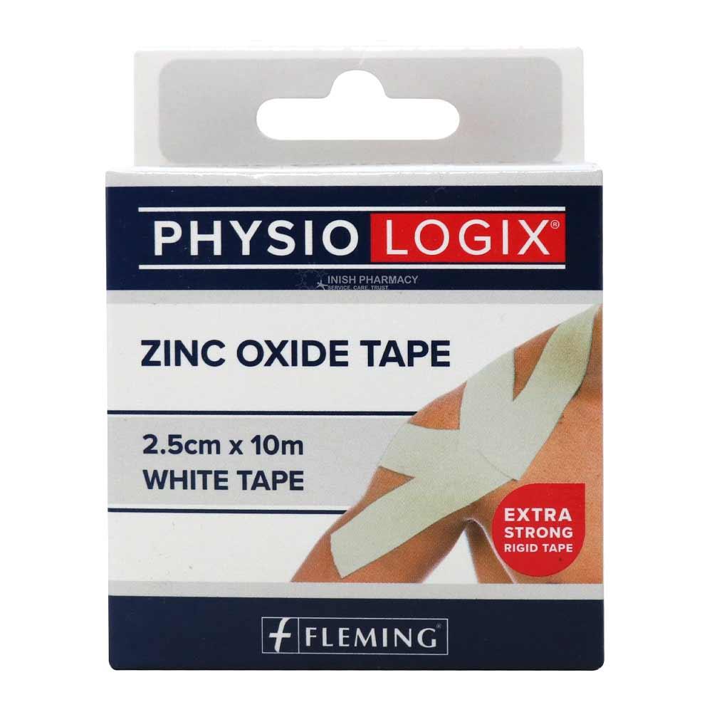 Physiologix Zinc Oxide Tape 2.5cm X 10m White