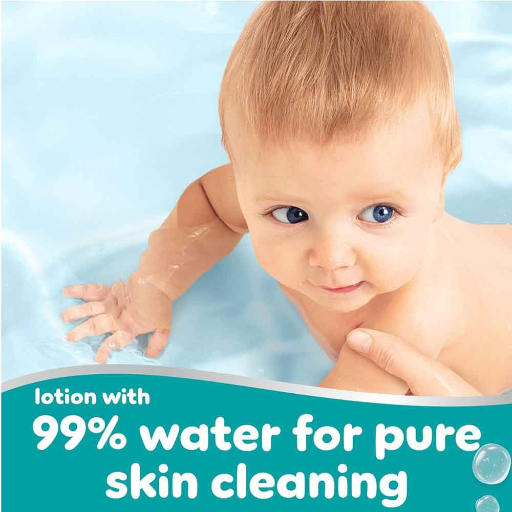 Pampers 99% Water Baby Wipes 4 Pack 240 Wipes