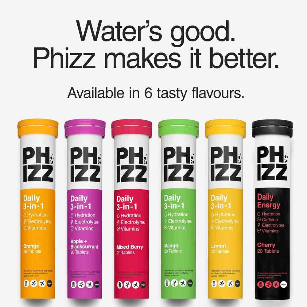 Phizz 3-In-1 Effervescent Mango 20 Pack