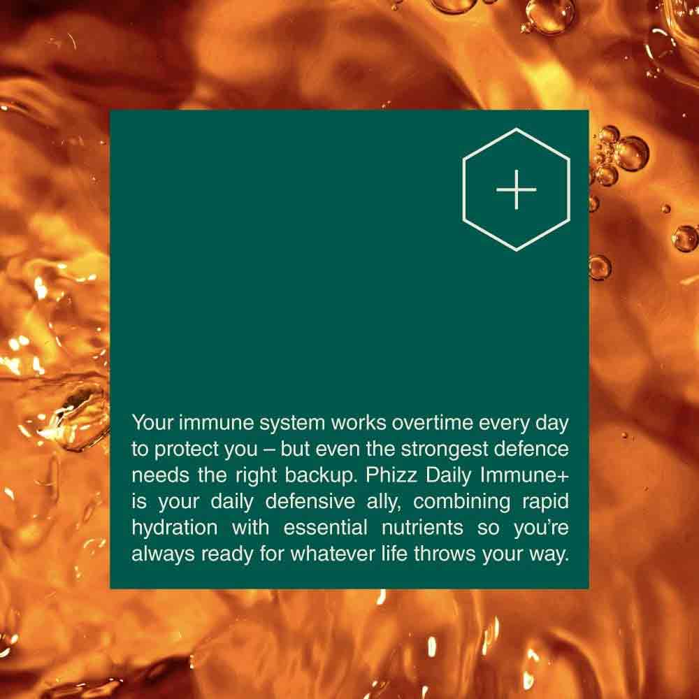 Phizz Daily Immune+ Effervescent Orange 20 Pack