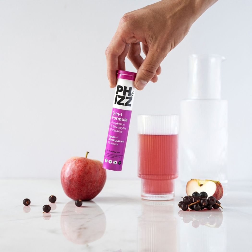 Phizz 3-In-1 Effervescent Apple & Blackcurrant 20 Pack