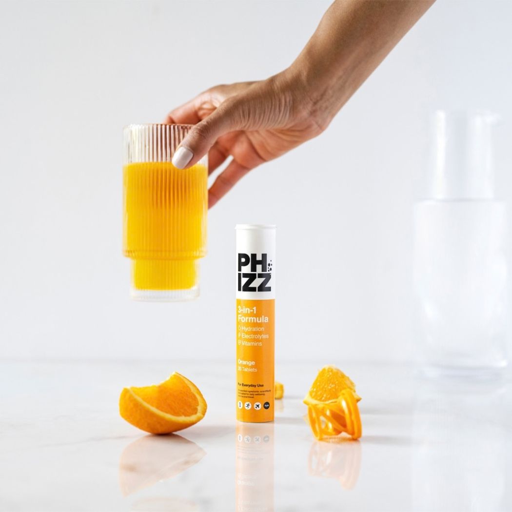 Phizz 3-In-1 Effervescent Orange 20 Pack