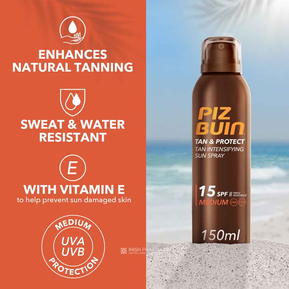 Piz Buin Tan & Protect Tan Intensifying Sun Spray SPF15 150ml