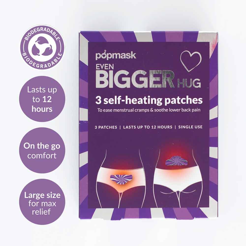 Popmask Even Bigger Soothing Self Heating Patches 3 pack