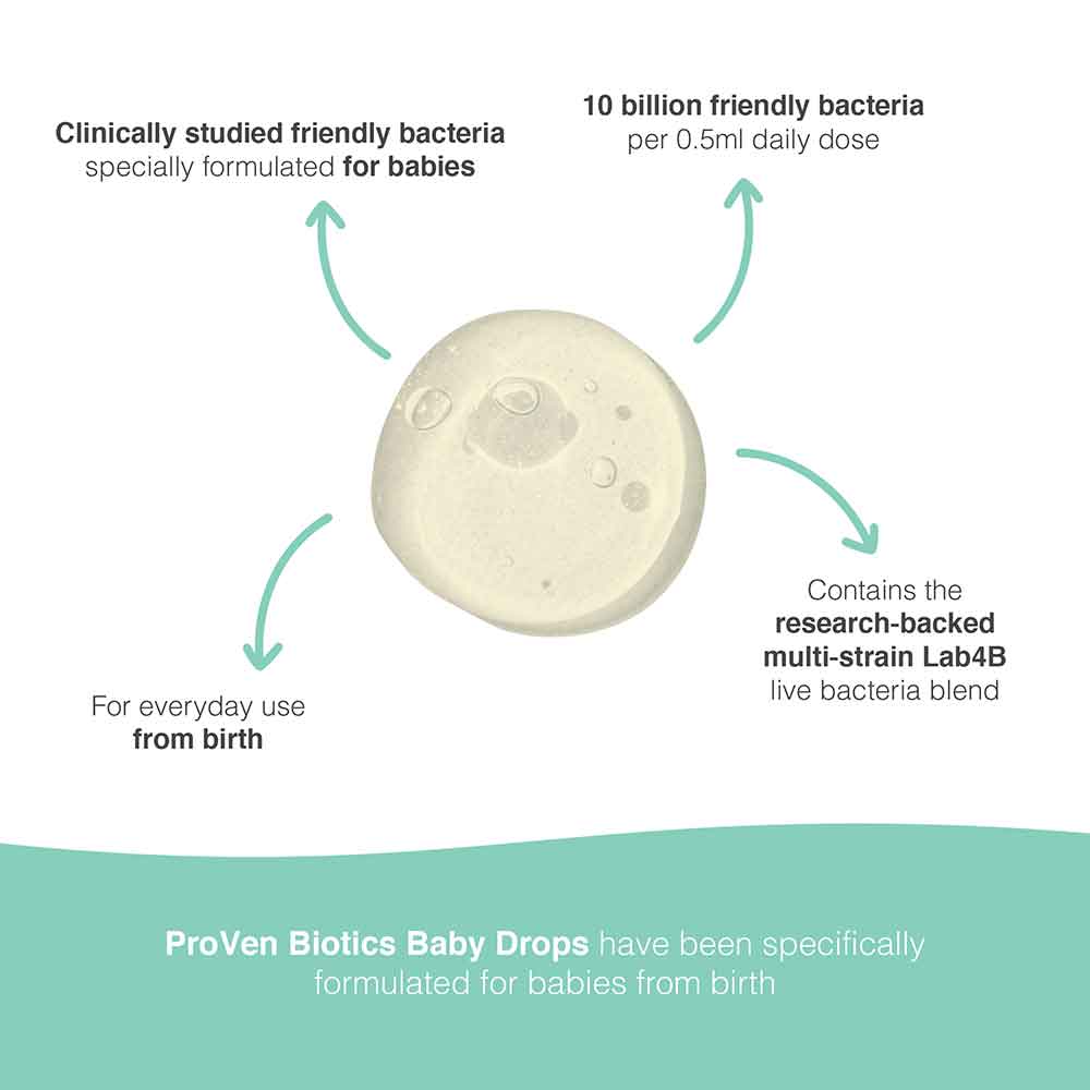 Pro-Ven Biotics Baby Drops 0-3 Years 30 Day Supply 15ml