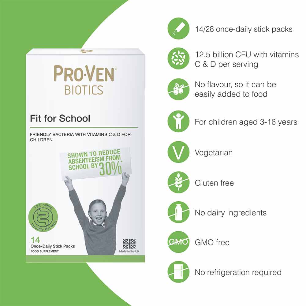 Pro-Ven Probiotics Fit for School Powder 28 Pack