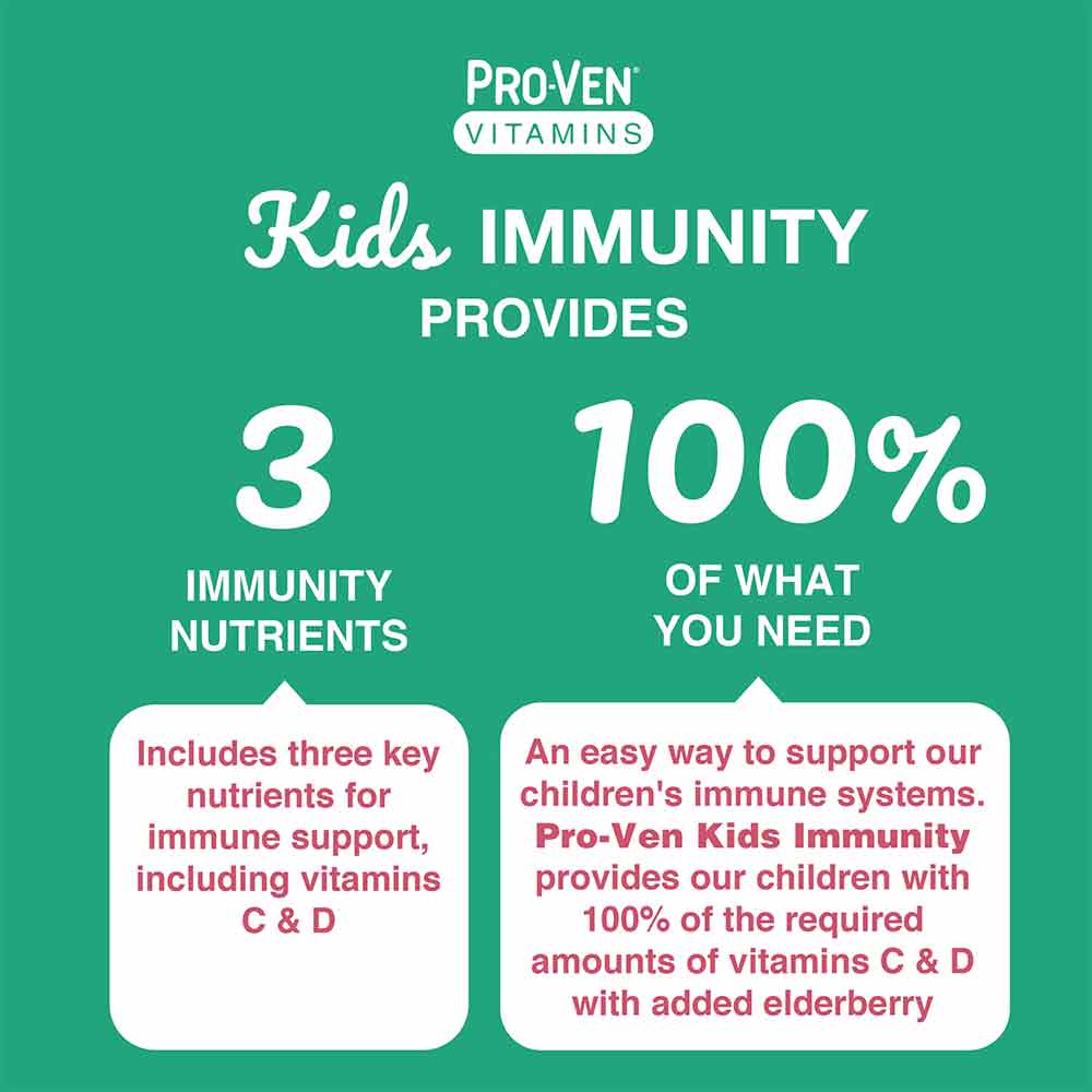 Pro-Ven Vitamins Kids Immunity Mixed Berry Flavour 60 Chewables