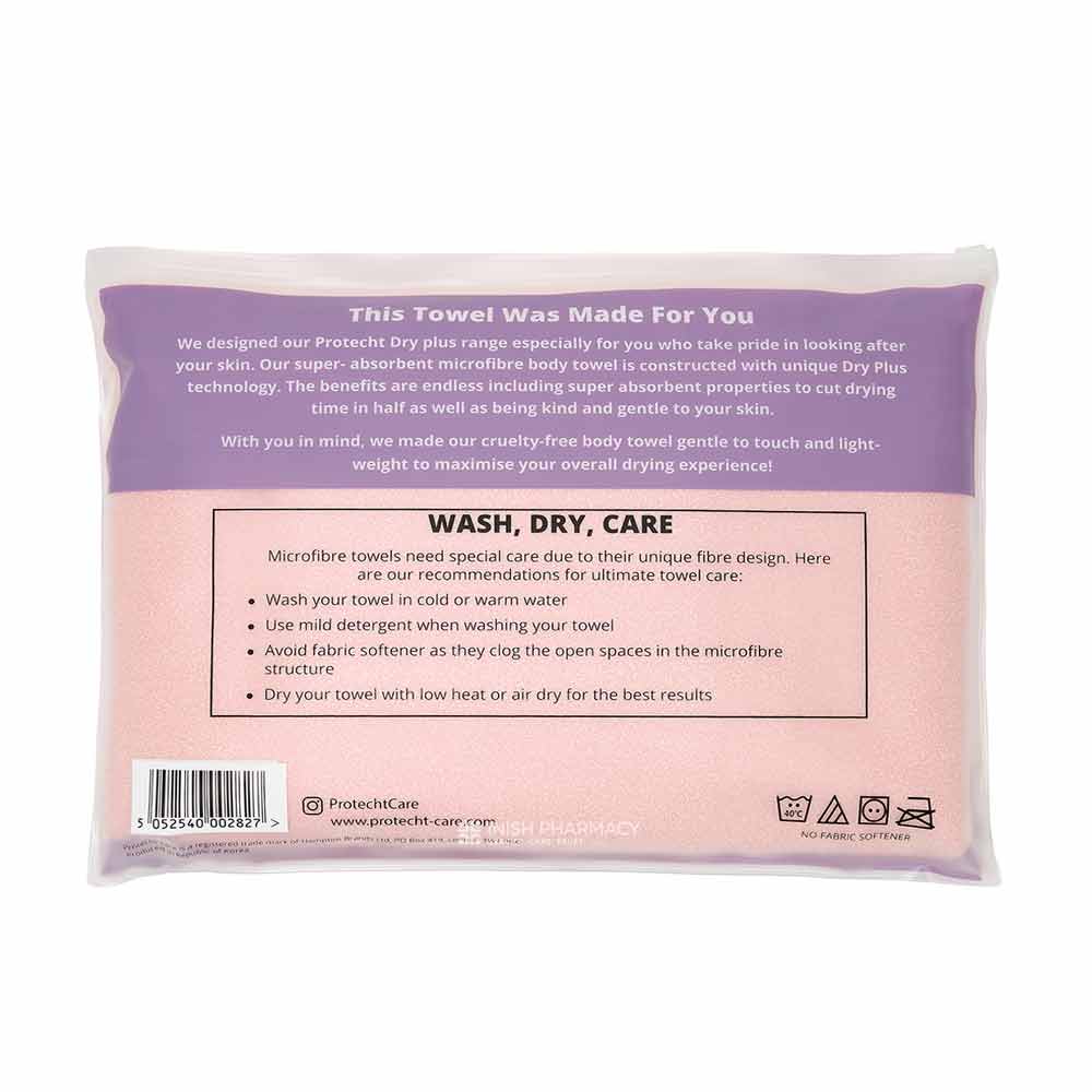 Protecht Dry Plus Super Absorbent Body Towel Gossamer Pink