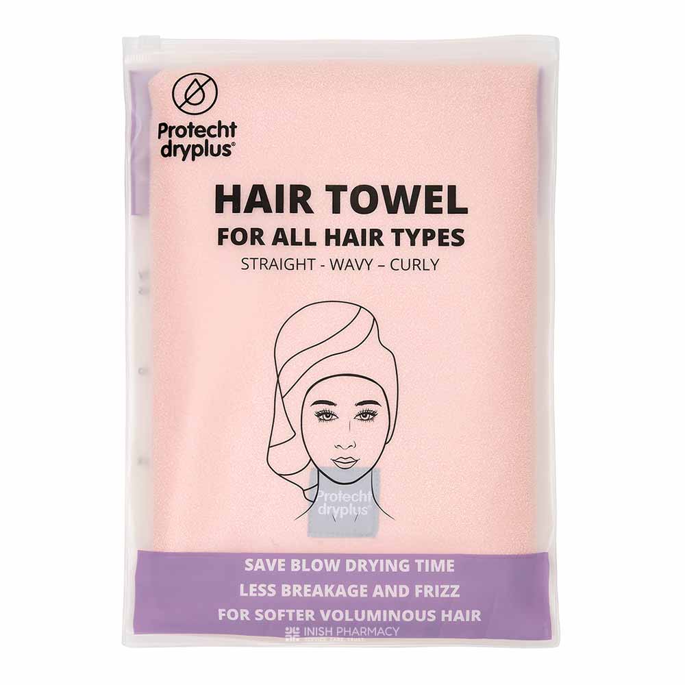 Protecht Dry Plus Super Absorbent Hair Towel Gossamer Pink – for healthy, well-nourished hair