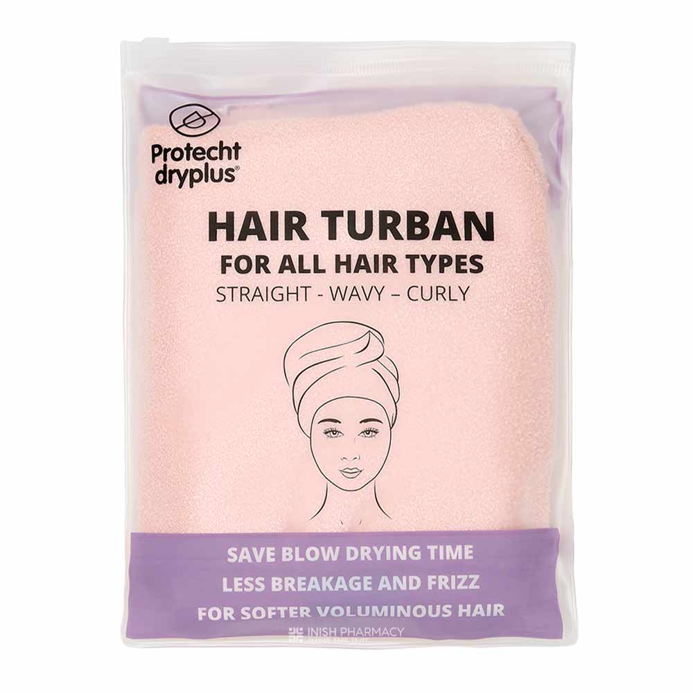 Protecht Dry Plus Super Absorbent Hair Turban Gossamer Pink – for healthy, well-nourished hair